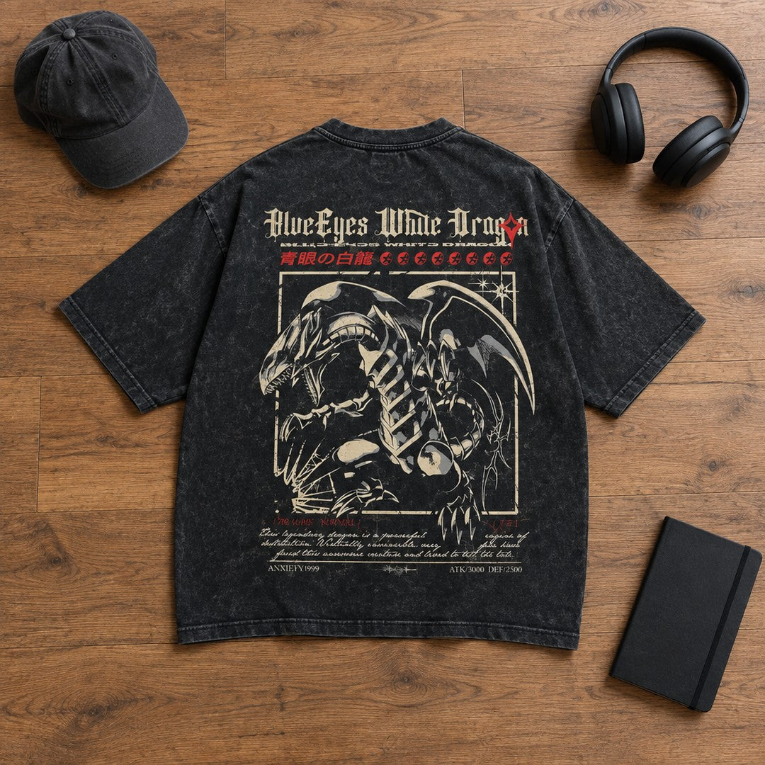 Yu-Gi-Oh! Blue-Eyes White Dragon Back Print Tee