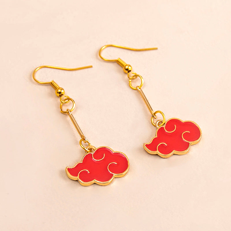 Naruto Akatsuki Cloud Earrings