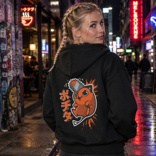 Chainsaw Man Pochita Zip Hoodie