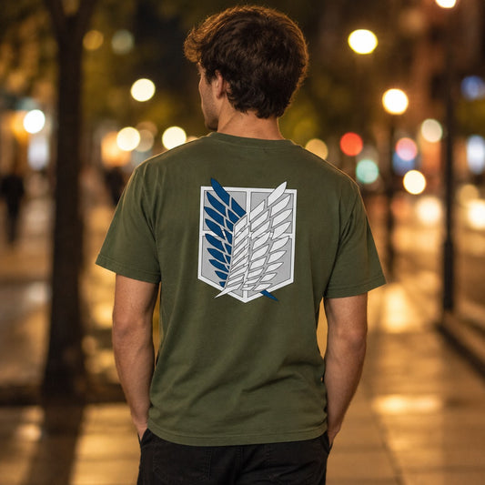 Attack on Titan Survey Corps Olive Tee