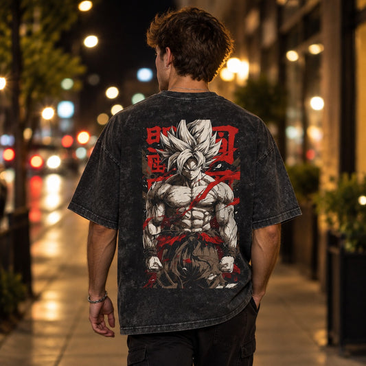 Dragon Ball Super Saiyan Goku Washed Tee
