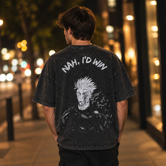 Jujutsu Kaisen Gojo Nah I'd Win Quote Tee