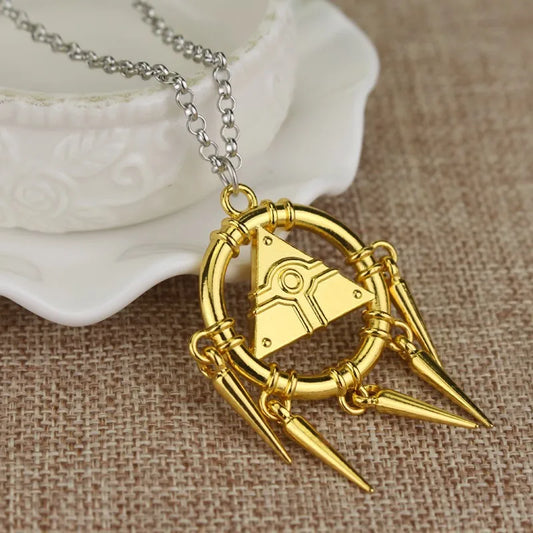 Yu-Gi-Oh! Millennium Ring Pendant - Gold necklace