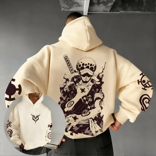 One Piece Trafalgar Law Hoodie - Beige
