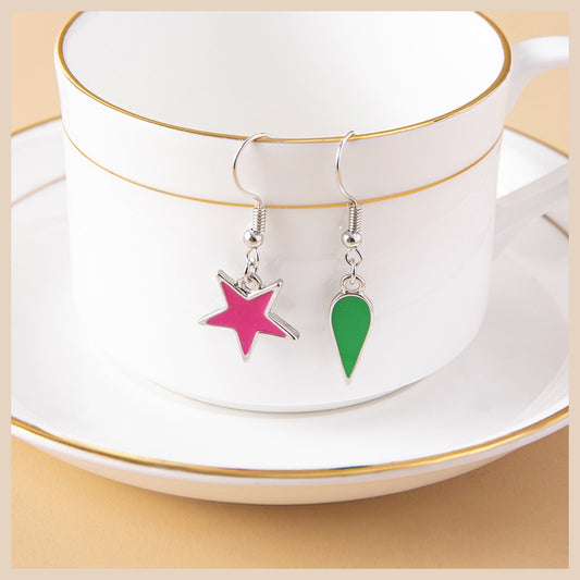 Hunter x Hunter Hisoka Star and Teardrop Earrings