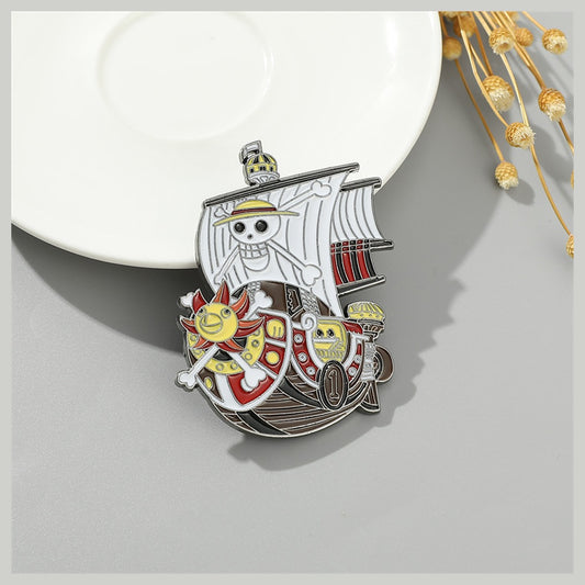 One Piece Thousand Sunny Enamel Pin