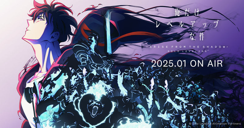 Sung Jin-woo looking up with his shadow army rising behind him in the Solo Leveling Season 2 Arise from the Shadow key visual