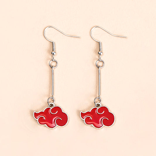 Naruto Akatsuki Cloud Earrings