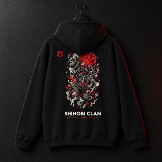 Shinobi Clan Back-Print Hoodie - 01 hero