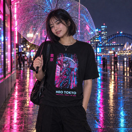 Neo Tokyo Graphic Tee - 02 u01 wearing