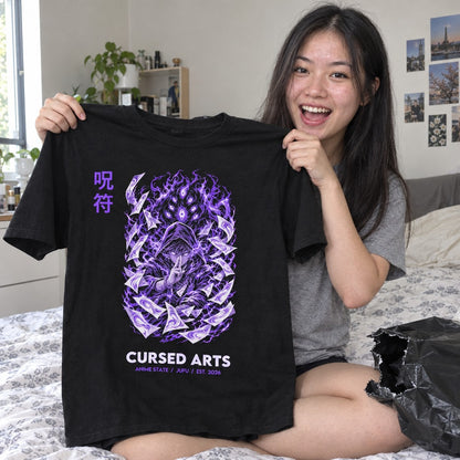 Cursed Arts Graphic Tee - 05 h01 holding