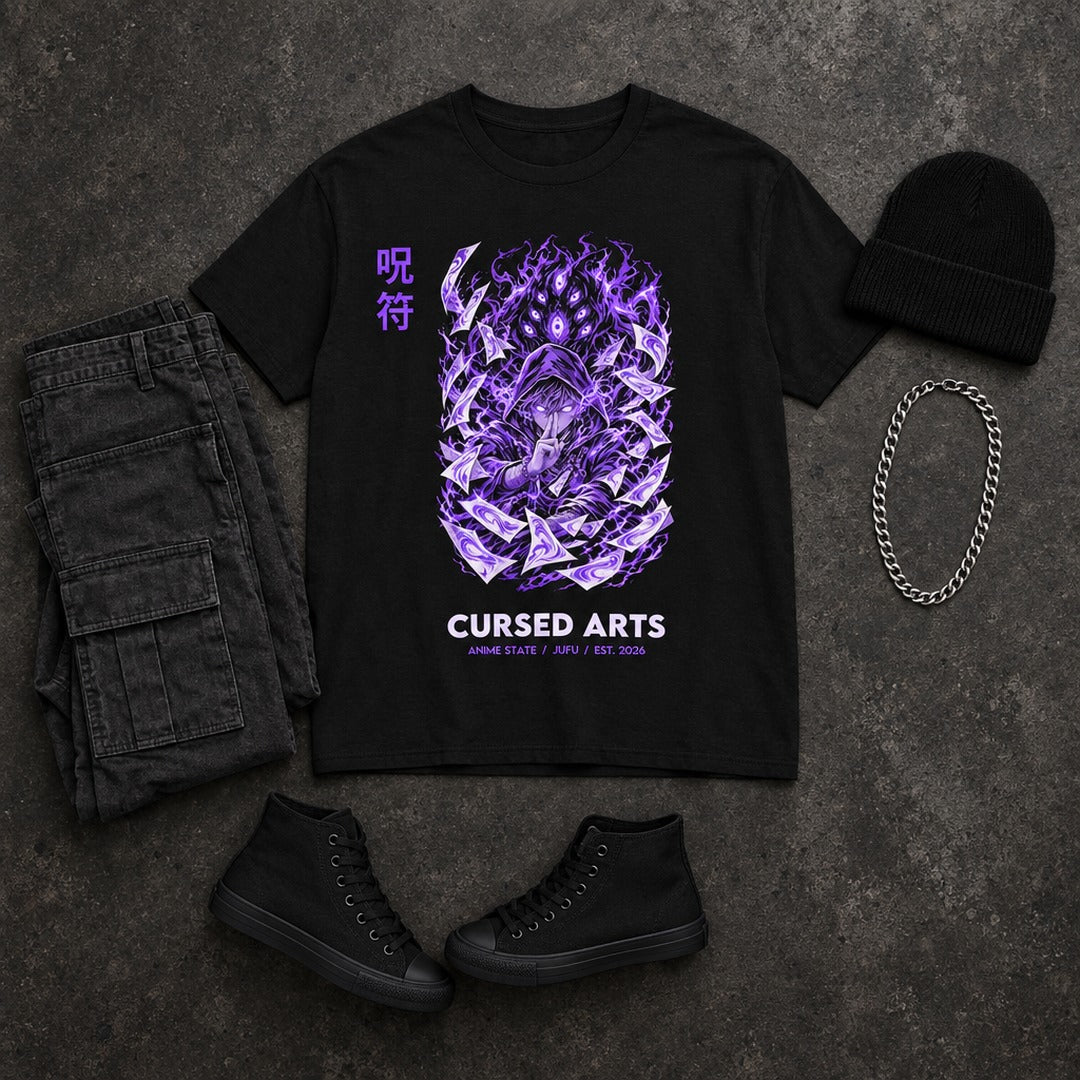 Cursed Arts Graphic Tee - 07 flatlay