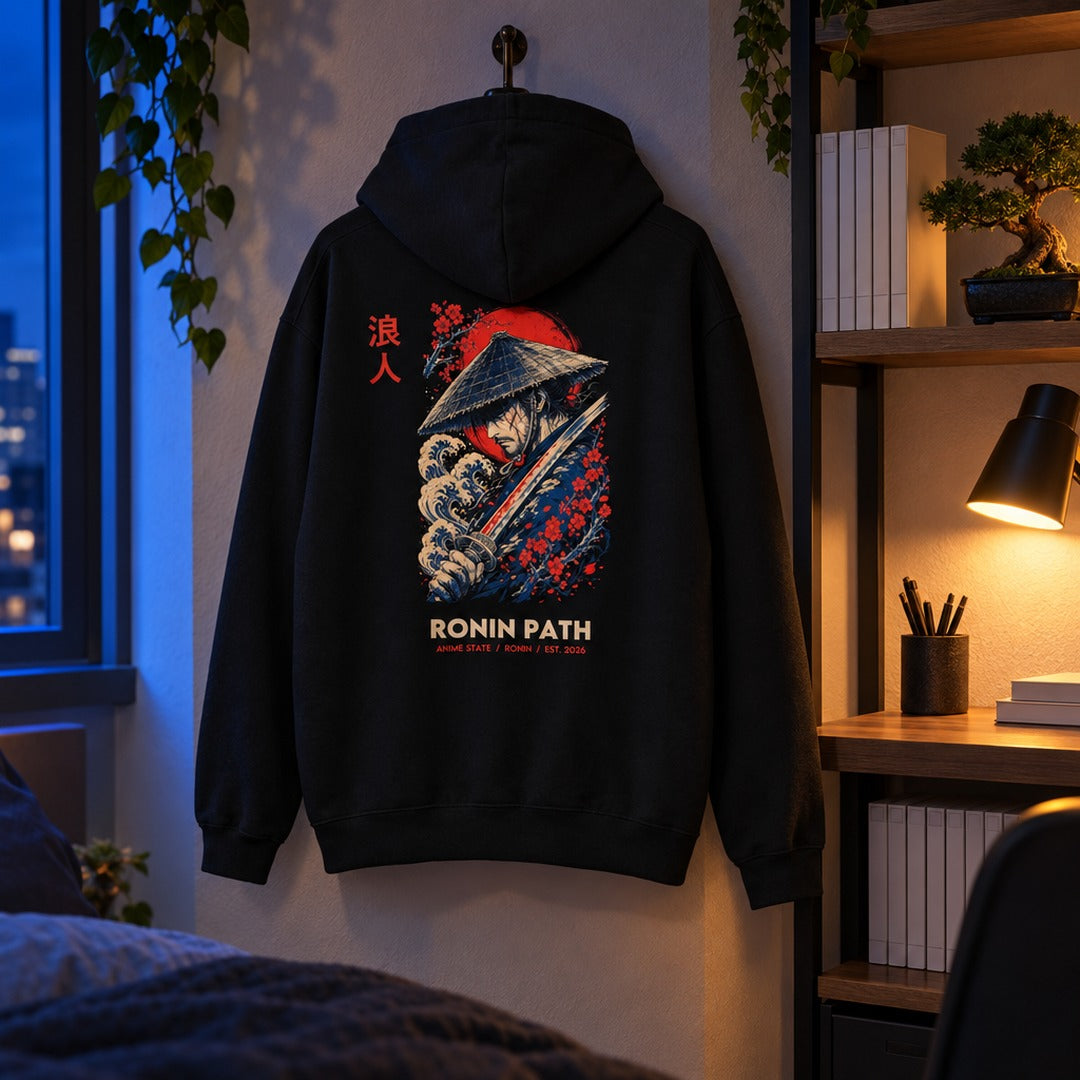 Ronin Path Back-Print Hoodie - 07 in context