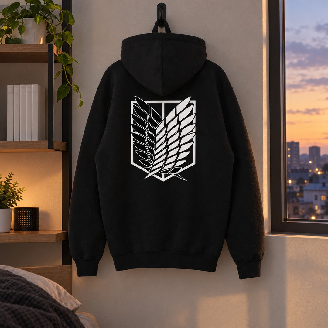 Attack on Titan Survey Corps Hoodie - 07 in context