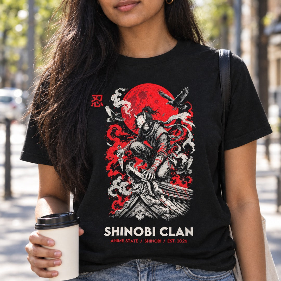 Shinobi Clan Graphic Tee - 08 u03 wearing