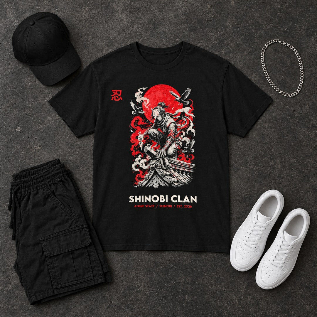 Shinobi Clan Graphic Tee - 09 flatlay