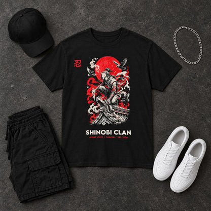 Shinobi Clan Graphic Tee - 09 flatlay