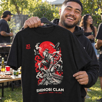 Shinobi Clan Graphic Tee - 10 h02 holding