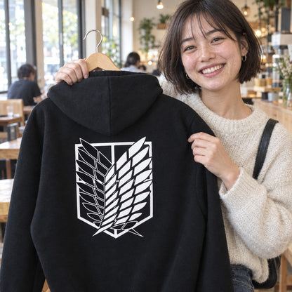 Attack on Titan Survey Corps Hoodie - 10 h02 holding