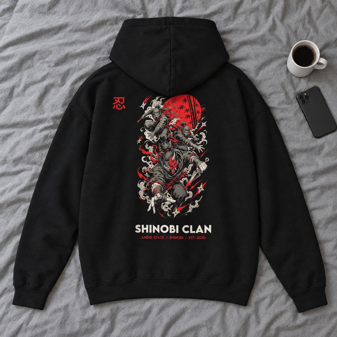 Shinobi Clan Back-Print Hoodie - 11 scale