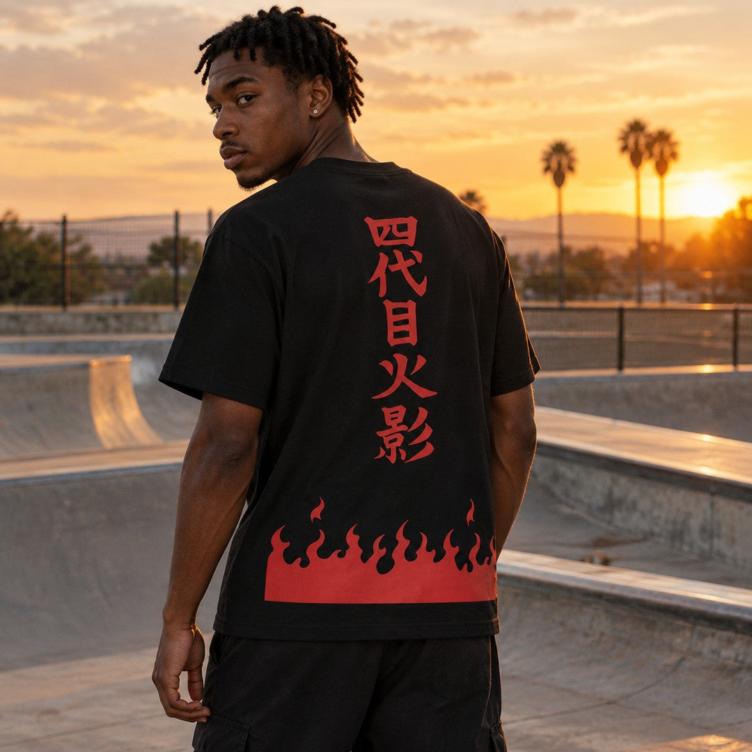 Naruto Fourth Hokage Flame Tee