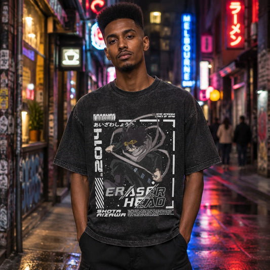 My Hero Academia Eraser Head Aizawa Washed Tee