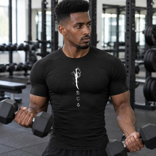 Solo Leveling Jinwoo Compression Gym Shirt