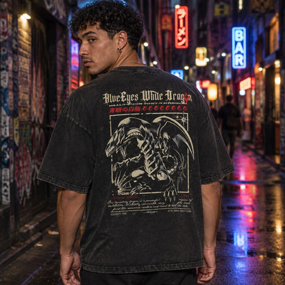 Yu-Gi-Oh! Blue-Eyes White Dragon Back Print Tee