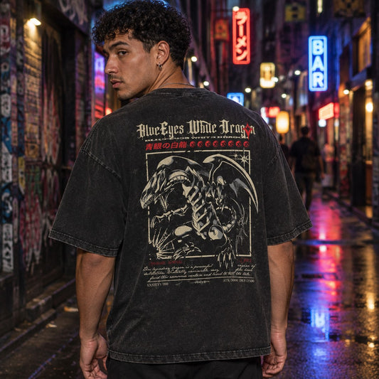 Yu-Gi-Oh! Blue-Eyes White Dragon Back Print Tee