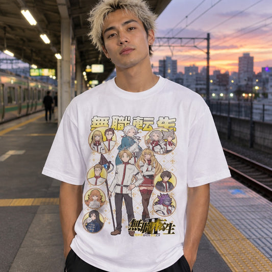 Mushoku Tensei Jobless Reincarnation Cast Tee