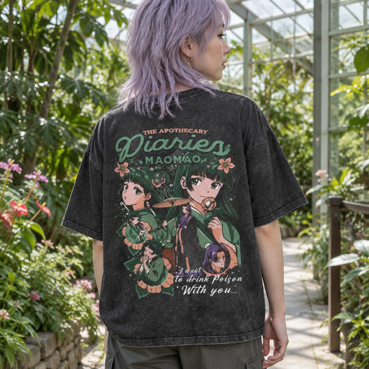 Apothecary Diaries Maomao Garden Washed Tee