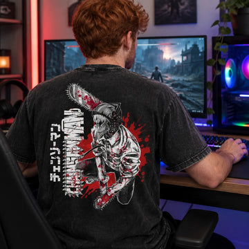 Chainsaw Man Denji Chainsaw Devil Washed Tee