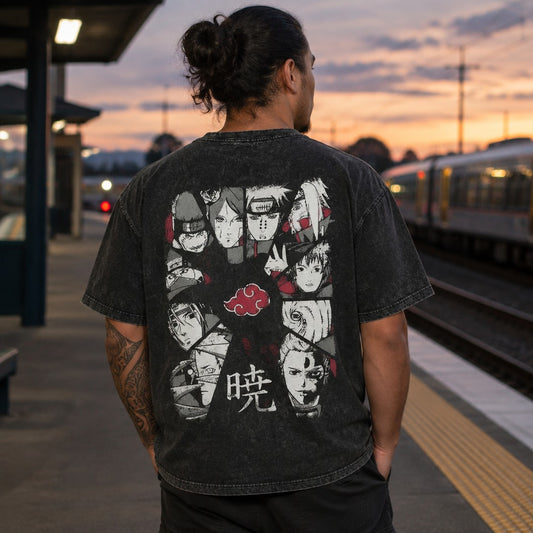 Naruto Akatsuki Members Washed Tee