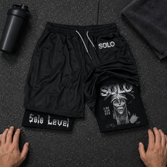 Solo Leveling 2-in-1 Training Shorts
