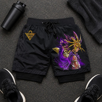 Yu-Gi-Oh! Dark Game 2-in-1 Gym Shorts