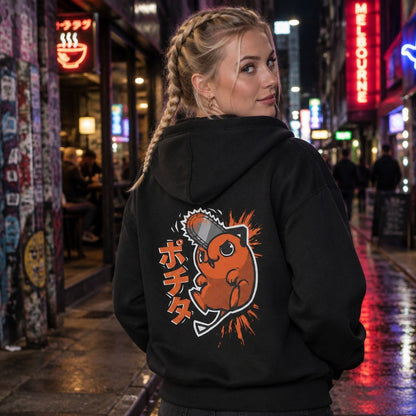 Chainsaw Man Pochita Zip Hoodie
