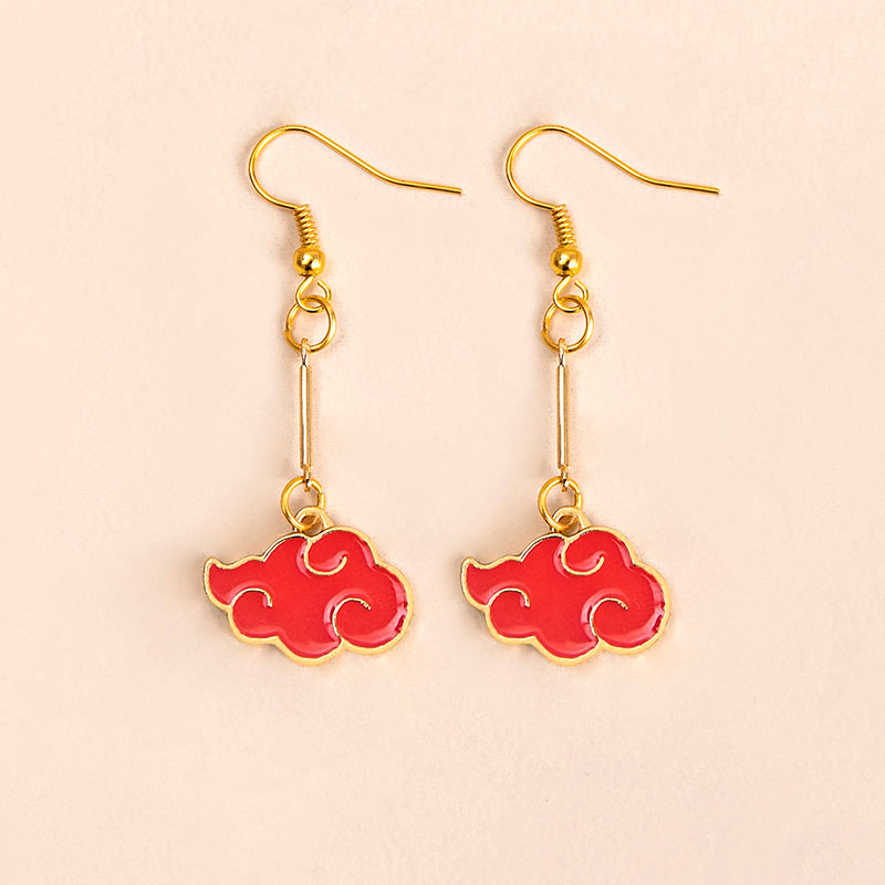 Naruto Akatsuki Cloud Earrings