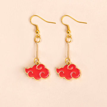 Naruto Akatsuki Cloud Earrings