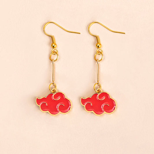 Naruto Akatsuki Cloud Earrings
