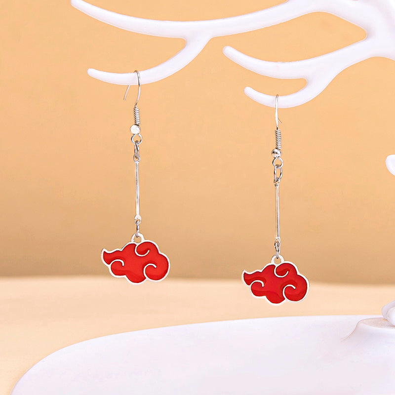 Naruto Akatsuki Cloud Earrings