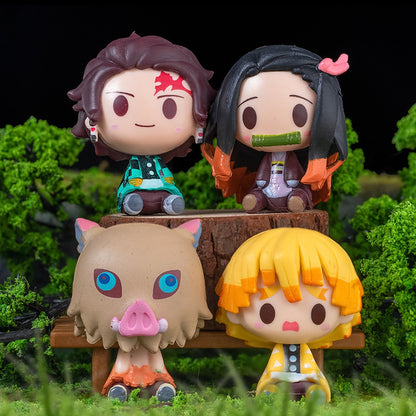 Demon Slayer Chibi Figure Set (4 Pack)