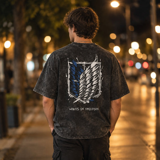 Attack on Titan Wings of Freedom Washed Tee