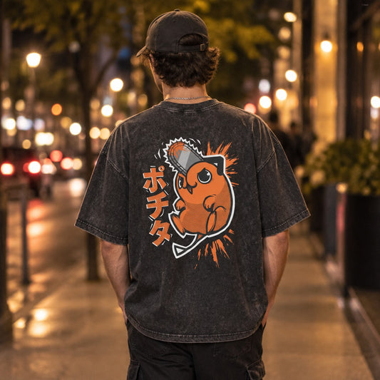 Chainsaw Man Pochita Washed Tee