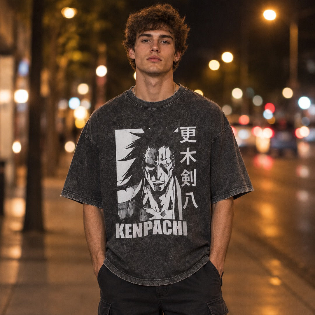 Bleach Kenpachi Zaraki Washed Tee