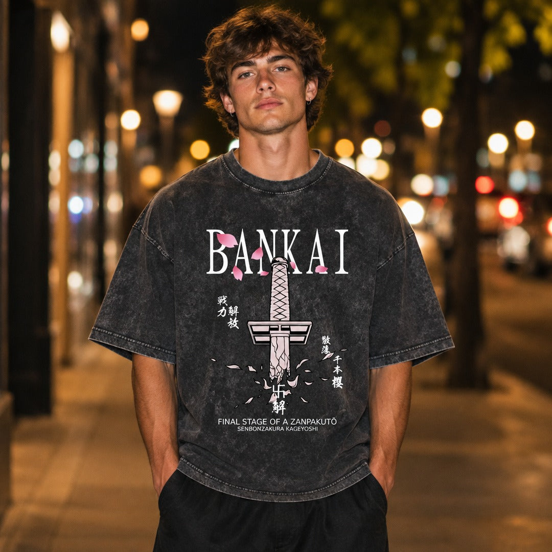 Bleach Byakuya Bankai Washed Tee
