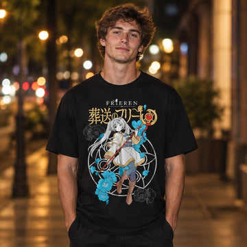 Frieren Staff and Magic Circle Tee