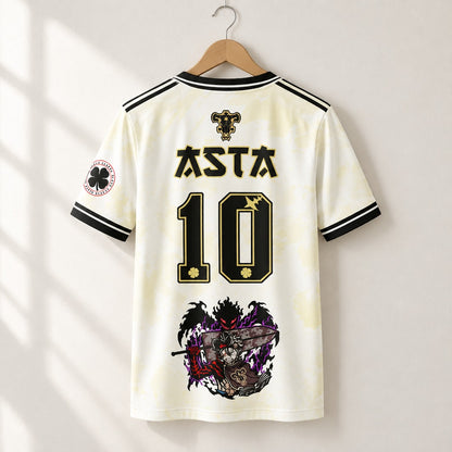 Black Clover Black Bulls Asta 10 Jersey Tee