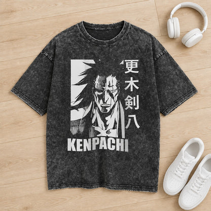 Bleach Kenpachi Zaraki Washed Tee