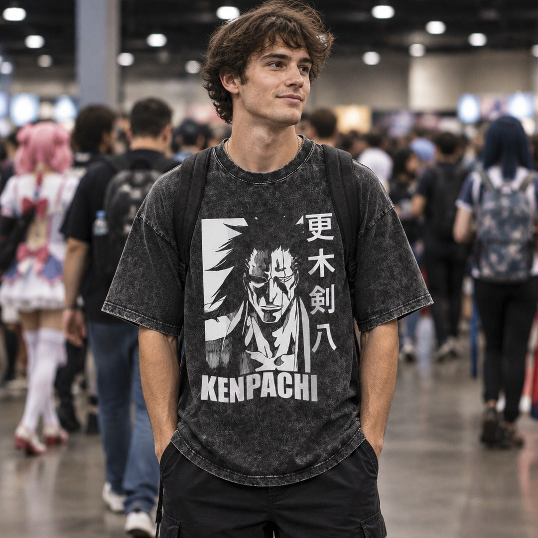 Bleach Kenpachi Zaraki Washed Tee