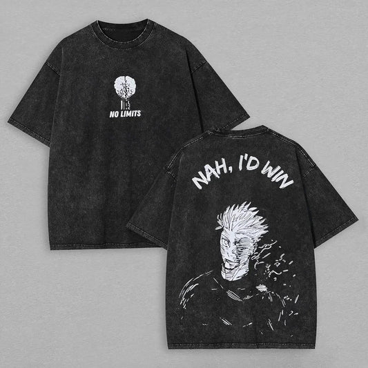 Jujutsu Kaisen Gojo Nah I'd Win Quote Tee